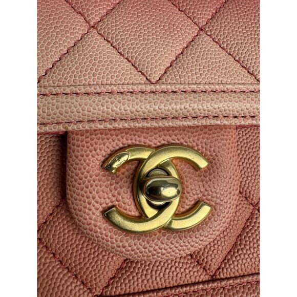 Chanel Caviar Quilted Sunset On The Sea Waist Bag – Coral with Gold Hardware C-1 - Picture 11 of 16